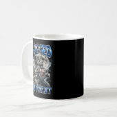 I Clogged Your Toilet Funny Alpha Wolf Meme Stud B Kaffeetasse (Vorderseite Links)