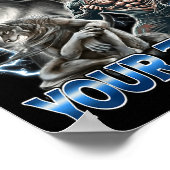 I Clogged Your Toilet Funny Alpha Wolf Meme Stud B Poster (Ecke)