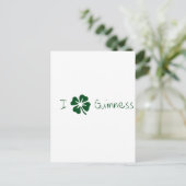 I Clover Guinness Postkarte (Stehend Vorderseite)