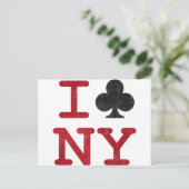 I Club NY Postkarte (Stehend Vorderseite)