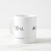 I Cmd+U. Kaffeetasse (Vorderseite Links)