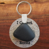 I Collect Rocks Schlüsselanhänger (Vorderseite)