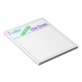 "I Color Outthe Lines" Notepad Notizblock (angewinkelt)