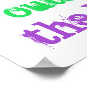 "I Color Outthe Lines" Poster (Ecke)