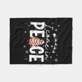 I Come In Peace Couple Matching Ugly Christmas Swe Fleecedecke (Vorderseite (Horizontal))