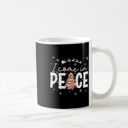 I Come In Peace Couple Matching Ugly Christmas Swe Kaffeetasse (Rechts)