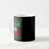 I Come In Peace Couple Matching Ugly Christmas Swe Kaffeetasse (Vorderseite Links)