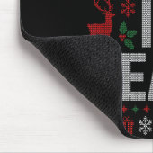 I Come In Peace Couple Matching Ugly Christmas Swe Mousepad (Ecke)