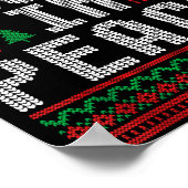 I Come In Peace Couple Matching Ugly Christmas Swe Poster (Ecke)