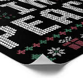 I Come In Peace Couple Matching Ugly Christmas Swe Poster (Ecke)