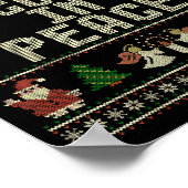I Come In Peace Couple Matching Ugly Christmas Swe Poster (Ecke)
