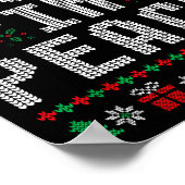 I Come In Peace Couple Matching Ugly Christmas Swe Poster (Ecke)