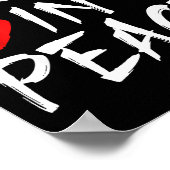 I Come In Peace Funny Tee Valentine's Day Couple M Poster (Ecke)