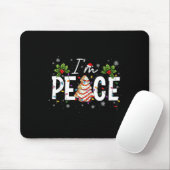 I Come In Peace I'm Peace Couple Ugly Christmas Sw Mousepad (Mit Mouse)