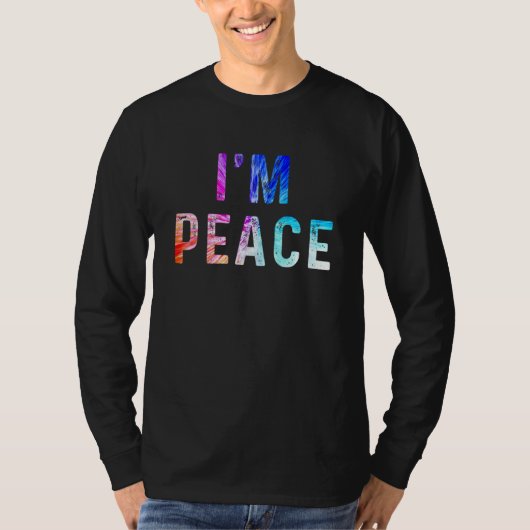 I COME IN PEACE I'M PEACE Couple's Matching T-Shirt (Vorderseite)