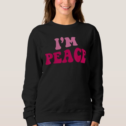 I Come In Peace I'm Peace Matching Couples Appar Sweatshirt (Vorderseite)