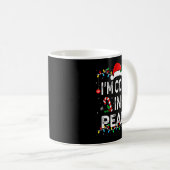 I Come In Peace I'm Peace Matching Ugly Christmas Kaffeetasse (VorderseiteRechts)