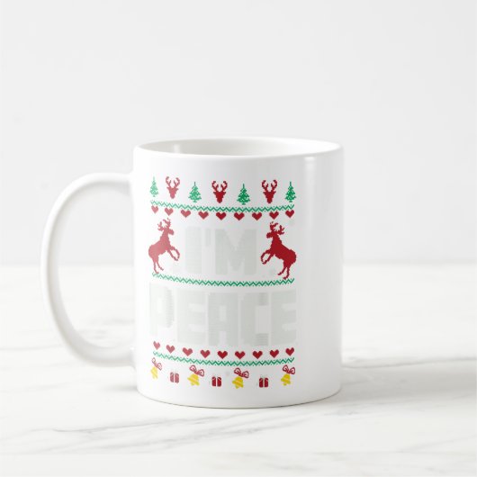 I Come In Peace - I'm Peace Xmas Matching Couples Kaffeetasse (Links)