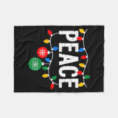 I Come In Peace Matching Family Christmas Couple Fleecedecke (Vorderseite (Horizontal))