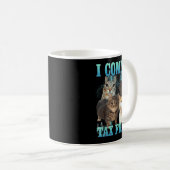 I Commit Tax Fraud Funny Cat Meme Bootleg Graphic Kaffeetasse (VorderseiteRechts)