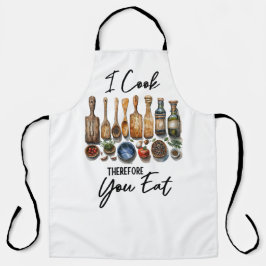 I Cook, Therefore You Eat Schürze