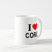 I ❤️ CORGI I LIEBE CORGI I HEART CORGI KAFFEETASSE (VorderseiteRechts)