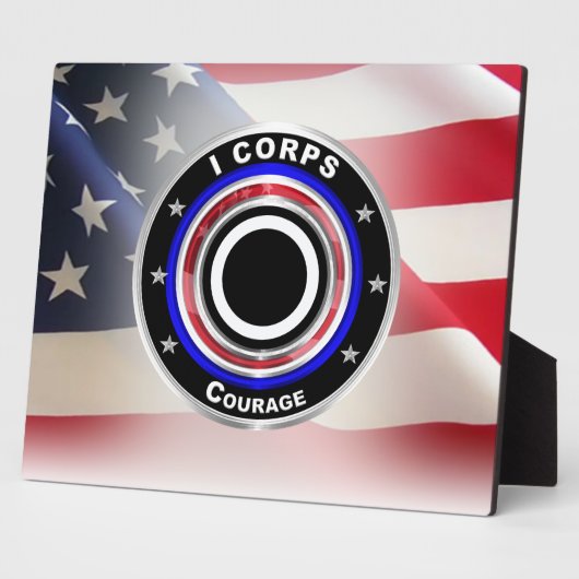 I Corps "America's Corps" Fotoplatte (Seite)