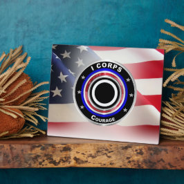 I Corps "America's Corps" Fotoplatte