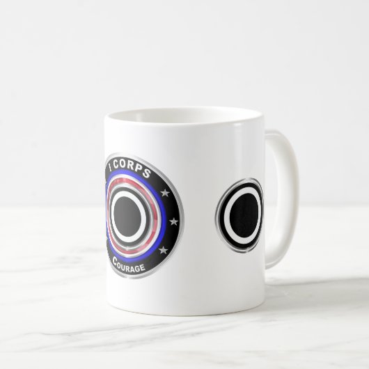 I Corps "America's Corps" Kaffeetasse (VorderseiteRechts)
