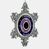 I Corps "America's Corps" Keepake Schneeflocken Zinn-Ornament (Links)