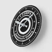 I Corps "America's Corps" Runde Wanduhr (Winkel)
