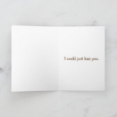 I Could Kiss You Thank You Card Dankeskarte (Innenseite)