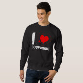 I  Couponing Couponer Discount Sale Sweatshirt (Vorne ganz)