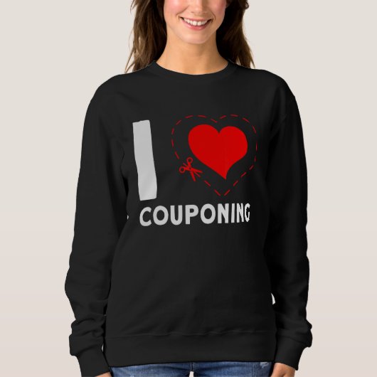 I  Couponing Couponer Discount Sale Sweatshirt (Vorderseite)