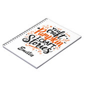 I Craft Stories Name Halloween Notebook für Schrif Notizblock (Linke Seite)