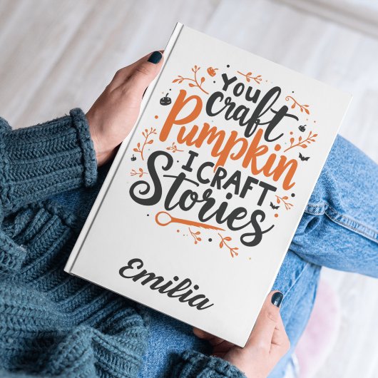 I Craft Stories Name Halloween Notebook für Schrif Notizblock