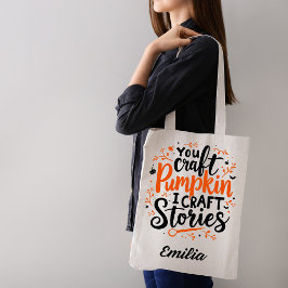 I Craft Stories Name Halloween Tote Bag für Schrif Tasche