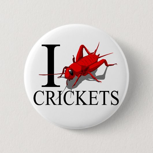 I Crickets Liebe Knöpfe Button (Vorderseite)