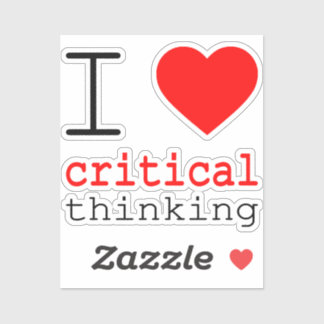 I ❤️ critical thinking vinyl stickers aufkleber