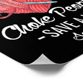 I Crochet So I Dont Choke People Save A Life Send Poster (Ecke)