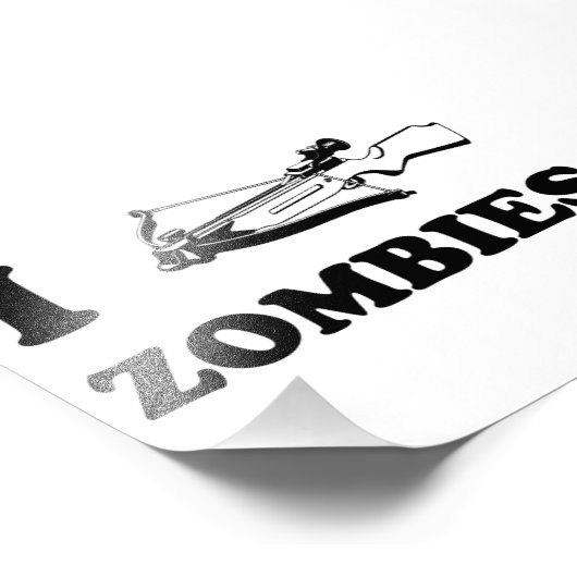I Crossbow Zombies Fotodruck (Ecke)