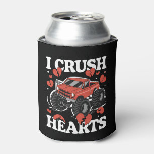 I Crush Hearts Valentine's Day Monster Truck Dosenkühler