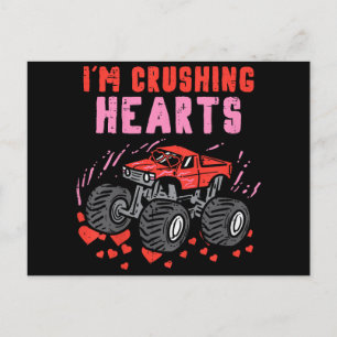 I Crush Hörer Monster Truck Kleinkind Boys Valenti Postkarte