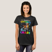 I Crushed 100 Days Of 4th Grade Dirt Bike Backpack T-Shirt (Vorne ganz)