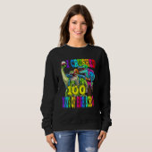 I Crushed 100 Days Of High School Dinosaur Monster Sweatshirt (Vorne ganz)