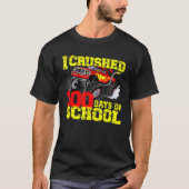 I Crushed 100 Days Of School Happy 100th Day Stude T-Shirt (Vorderseite)