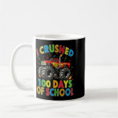 I Crushed 100 Days Of School Monster Truck 100 Day Kaffeetasse (Links)