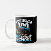I Crushed 100 Days Of School Monster Truck 100th D Kaffeetasse (Links)