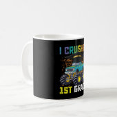 I Crushed 1st Grade Monster Truck Abschluss Kaffeetasse (Vorderseite Links)