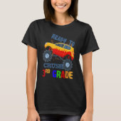 I Crushed 3rd Grade Monster Truck Boys Back To Sch T-Shirt (Vorderseite)